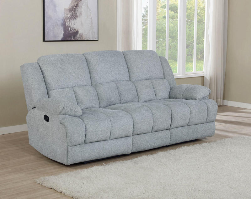 Waterbury Upholstered Motion Sofa Grey - What A Room
