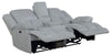 Waterbury Upholstered Power Loveseat with Console Grey - What A Room