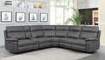 Albany 6-piece Power^2 Sectional Grey - What A Room