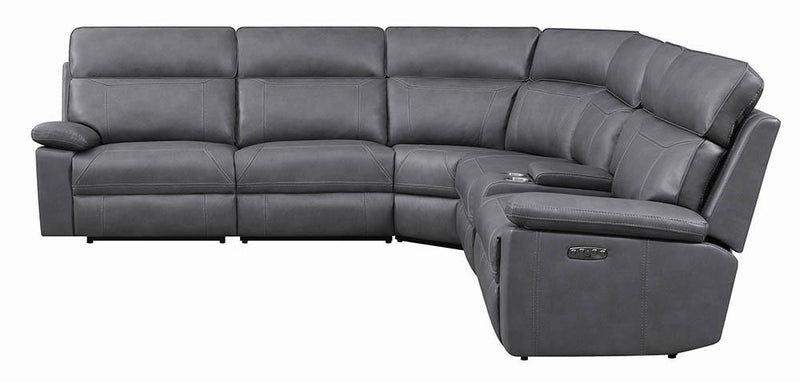 Albany 6-piece Power^2 Sectional Grey - What A Room