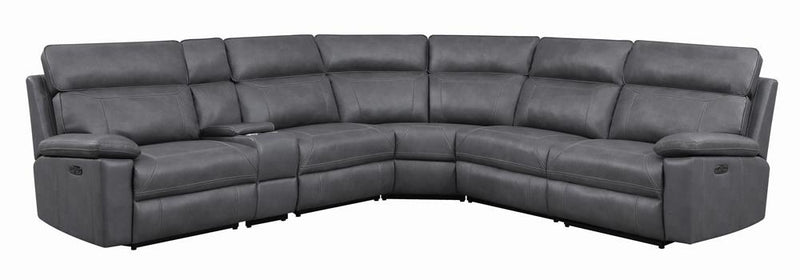 Albany 6-piece Power^2 Sectional Grey - What A Room