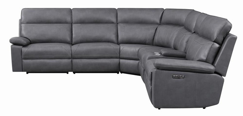 Albany 6-piece Power^2 Sectional Grey - What A Room