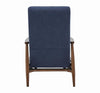 Upholstered Push-Back Recliner Navy Blue - What A Room