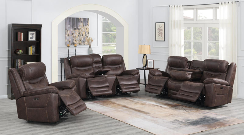 Hemer 3-piece Power^2 Living Room Set Chocolate - What A Room