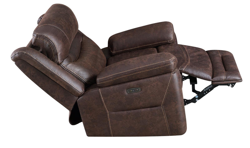 Hemer 3-piece Power^2 Living Room Set Chocolate - What A Room