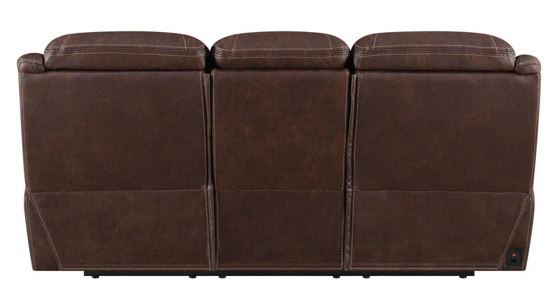 Hemer Upholstered Power^2 Sofa Chocolate - What A Room