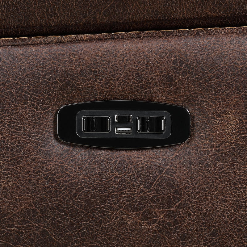 Hemer Upholstered Power^2 Sofa Chocolate - What A Room