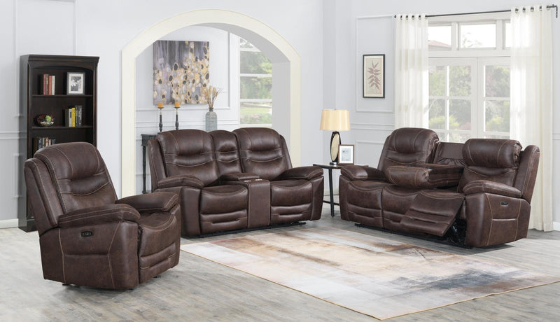 Hemer Upholstered Power^2 Sofa Chocolate - What A Room