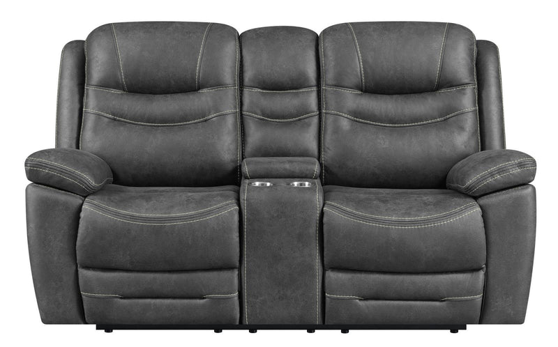 Hemer 3-piece Power^2 Living Room Set Dark Grey - What A Room