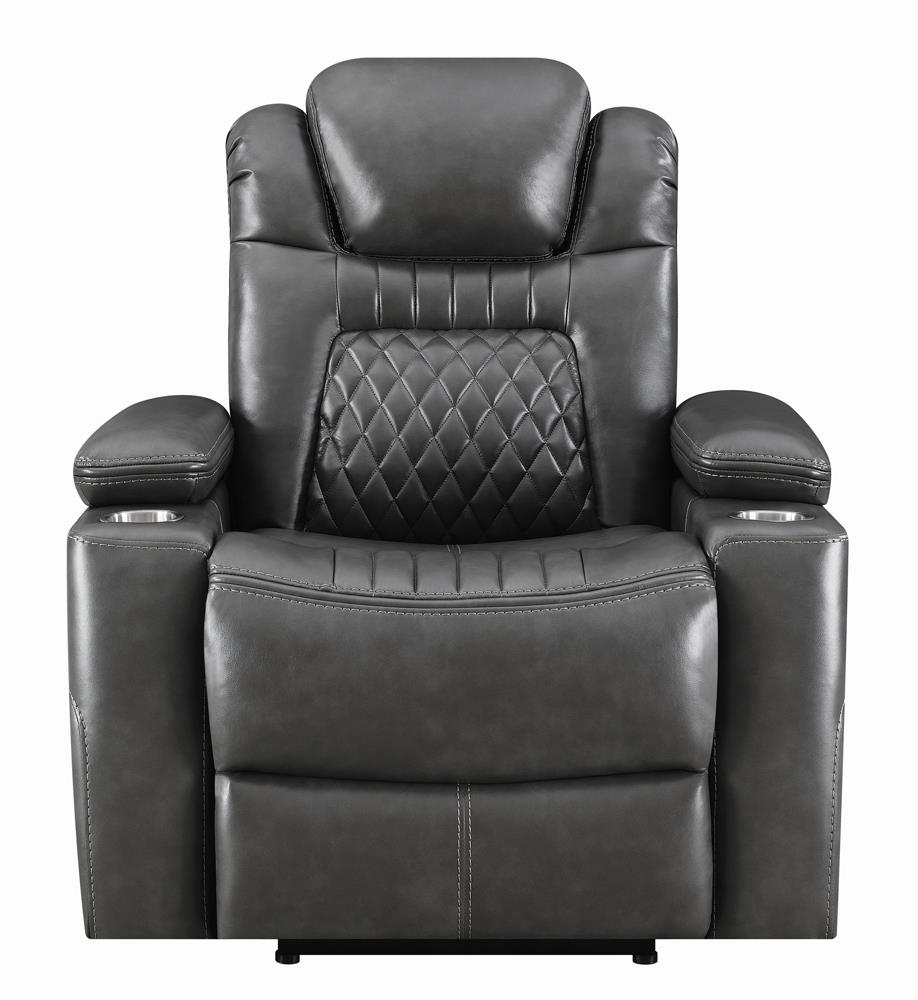 Korbach Upholstered Power^2 Recliner Charcoal - What A Room