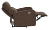 Upholstered Cushion Power Recliner Brown - What A Room