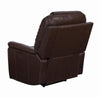 Upholstered Power^3 Recliner with Power Headrest Brown - What A Room