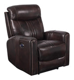 Cushion Back Power^3 Recliner Brown - What A Room