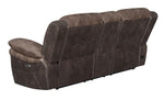 Saybrook Tufted Cushion Power Loveseat Chocolate and Dark Brown - What A Room