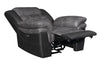 Saybrook Tufted Cushion Power Recliner Charcoal and Black - What A Room