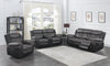 Saybrook Tufted Cushion Power Recliner Charcoal and Black - What A Room