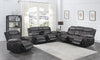 Saybrook Tufted Cushion Power Recliner Charcoal and Black - What A Room