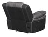 Saybrook Tufted Cushion Power Recliner Charcoal and Black - What A Room