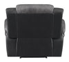 Saybrook Tufted Cushion Recliner Charcoal and Black - What A Room