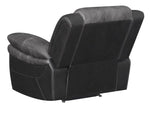 Saybrook Tufted Cushion Recliner Charcoal and Black - What A Room