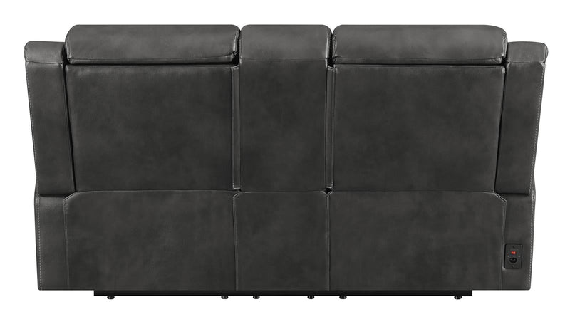 Shallowford 2-piece Power^2 Living Room Set Hand Rubbed Charcoal - What A Room
