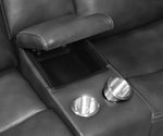 Shallowford 2-piece Power^2 Living Room Set Hand Rubbed Charcoal - What A Room