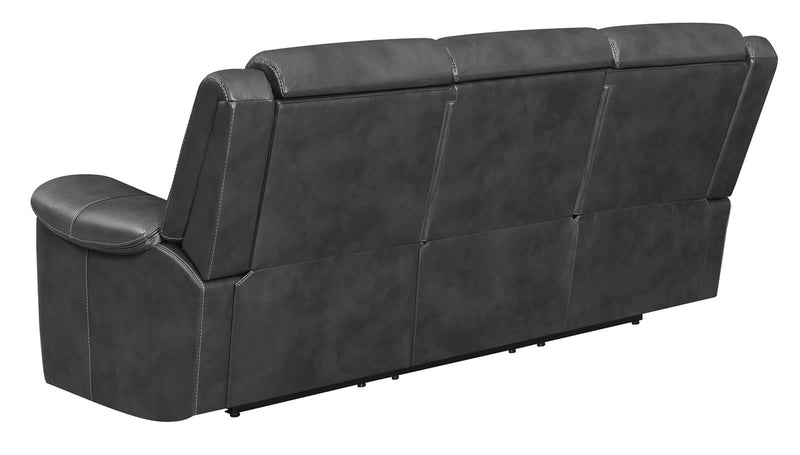 Shallowford 3-piece Power^2 Living Room Set Hand Rubbed Charcoal - What A Room