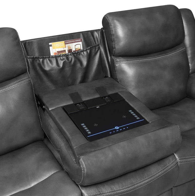 Shallowford 3-piece Power^2 Living Room Set Hand Rubbed Charcoal - What A Room