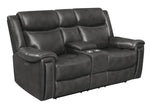 Shallowford 3-piece Power^2 Living Room Set Hand Rubbed Charcoal - What A Room