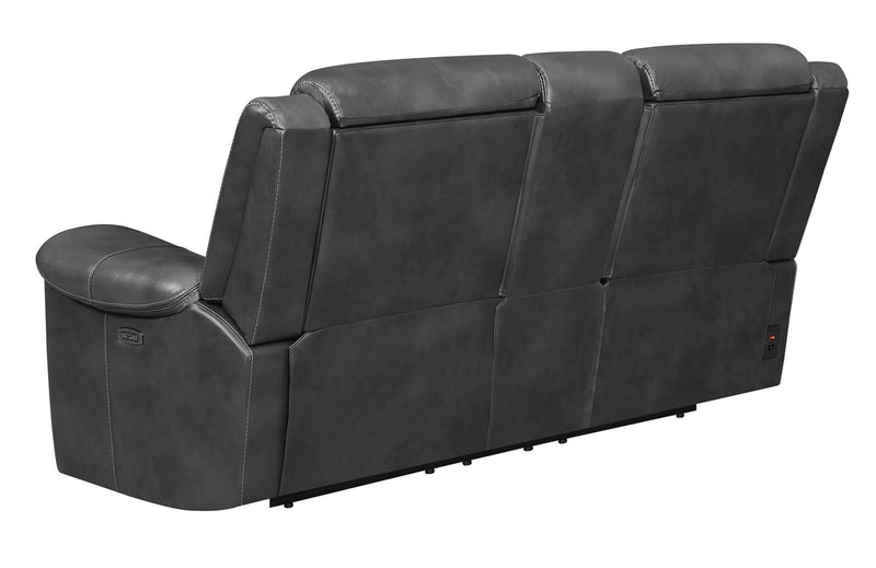 Shallowford 3-piece Power^2 Living Room Set Hand Rubbed Charcoal - What A Room