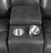 Shallowford Upholstered Power^2 Loveseat with Console Hand Rubbed Charcoal - What A Room