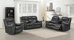 Shallowford Upholstered Power^2 Loveseat with Console Hand Rubbed Charcoal - What A Room