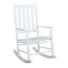 Slat Back Wooden Rocking Chair White - What A Room