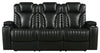 Bismark Power^2 Sofa with Drop-down Table Black - What A Room