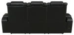 Bismark Power^2 Sofa with Drop-down Table Black - What A Room