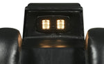 Bismark Power^2 Sofa with Drop-down Table Black - What A Room