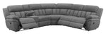 Bahrain 6-piece Upholstered Motion Sectional Charcoal - What A Room