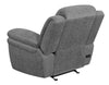 Bahrain Upholstered Power Glider Recliner Charcoal - What A Room