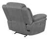 Bahrain Upholstered Power Glider Recliner Charcoal - What A Room