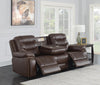 Flamenco Tufted Upholstered Power Sofa Brown - What A Room