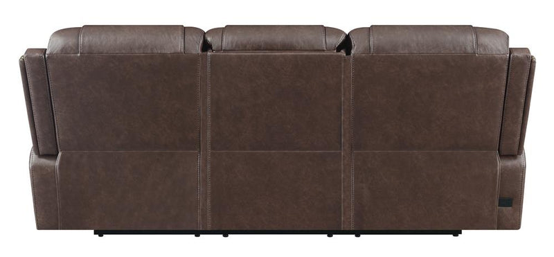 Flamenco Tufted Upholstered Power Sofa Brown - What A Room