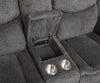 Jennings Upholstered Motion Loveseat with Console Charcoal - What A Room