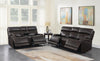 Longport 2-piece Upholstered Power Living Room Set Dark Brown - What A Room