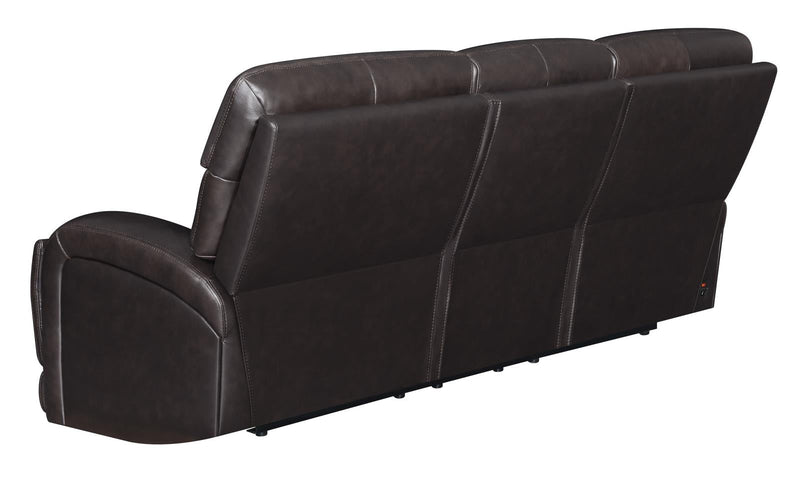 Longport 2-piece Upholstered Power Living Room Set Dark Brown - What A Room