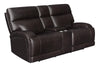 Longport 2-piece Upholstered Power Living Room Set Dark Brown - What A Room