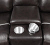 Longport 2-piece Upholstered Power Living Room Set Dark Brown - What A Room