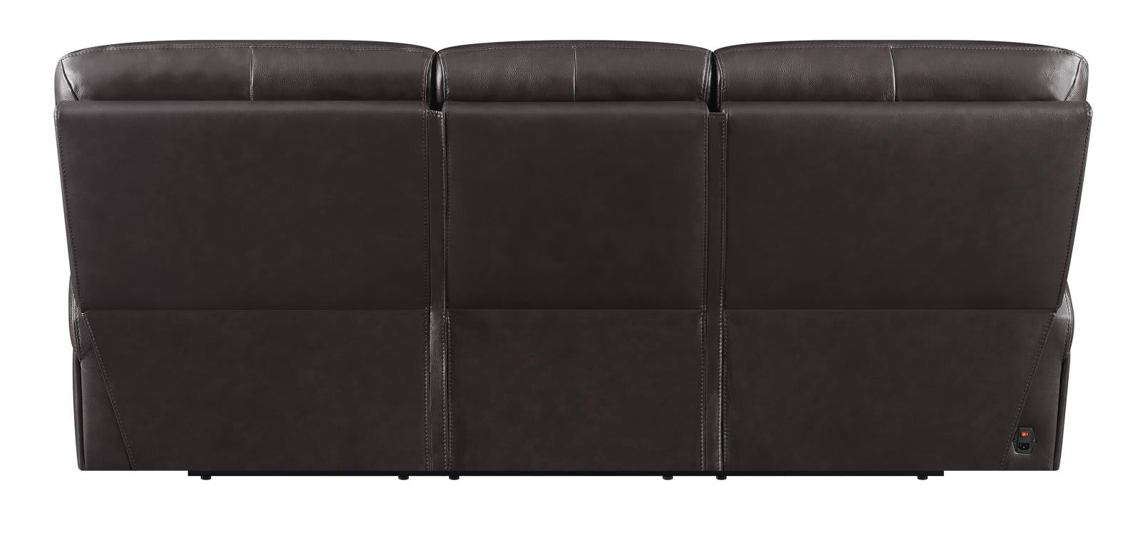 Longport Upholstered Power Sofa Dark Brown - What A Room