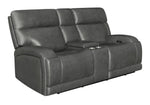 Longport 3-piece Upholstered Power Living Room Set Charcoal - What A Room