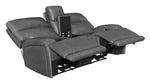 Longport 3-piece Upholstered Power Living Room Set Charcoal - What A Room