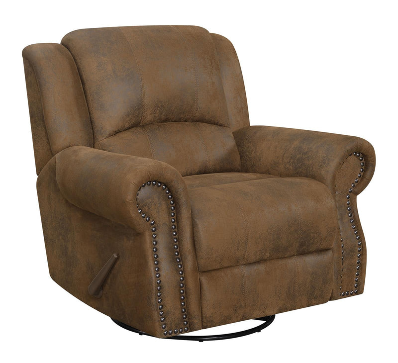 Sir Rawlinson Swivel Rocker Recliner Buckskin Brown - What A Room